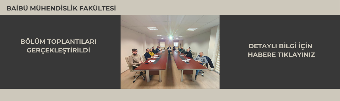 Bölüm Başkanlıkları Toplantıları