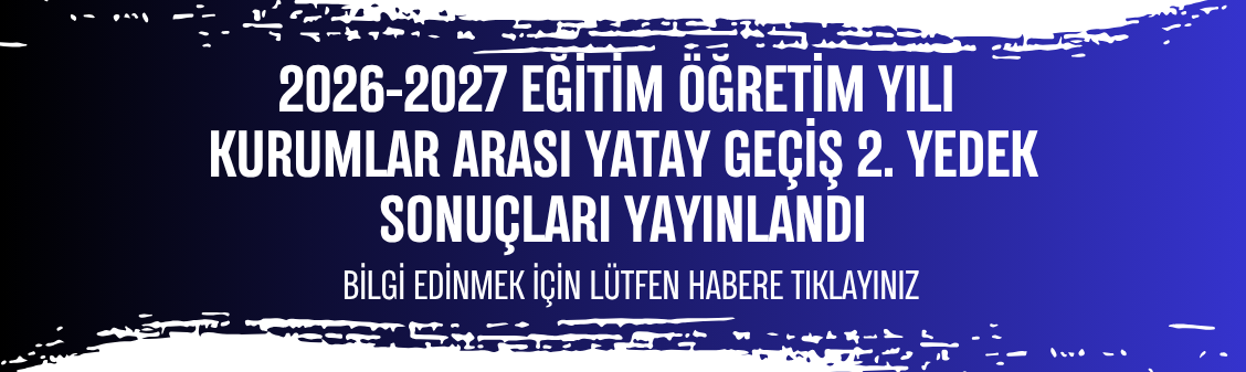 Kurumlar Arası Yatay GEçiş 2026 2. Yedek Liste