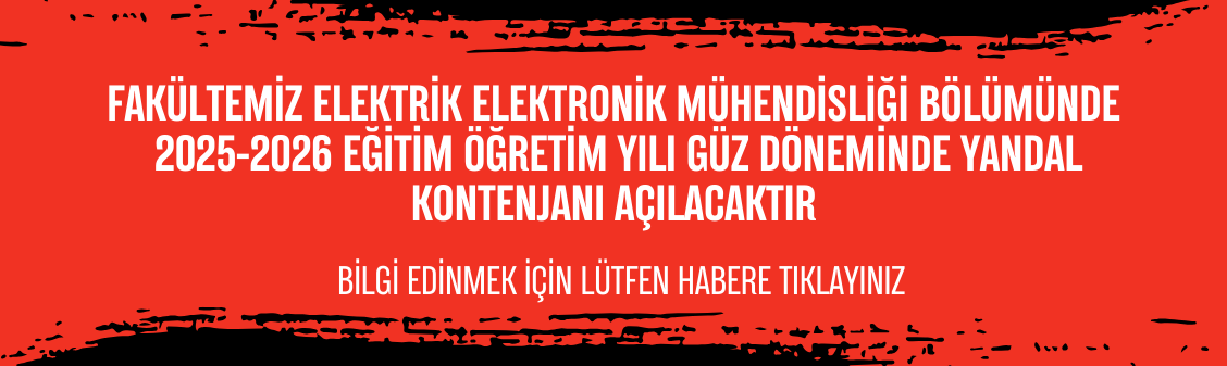 2025-2026 EÖY Güz Elektrik Elektronik Mühendisliği Yandal Kontenjanları