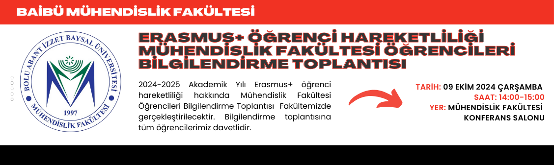 Erasmus+ Öğrenci Hareketliliği Bilgilendirme Toplantısı